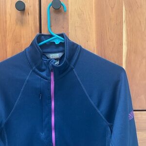 Outdoor Research Navy with Fuchsia trim Track  Jacket